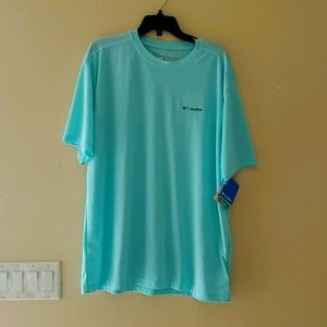 Columbia Teal Short Sleeved Shirt